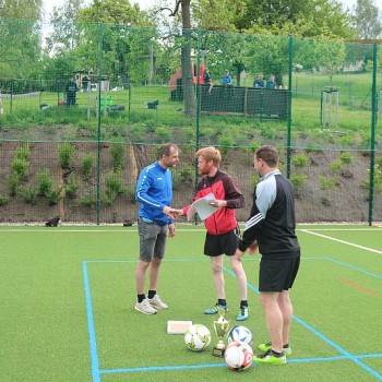 Siegerehrung des Fussballturniers.