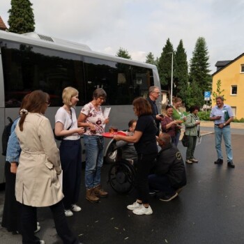 Erfrischungen zur Begrüßung